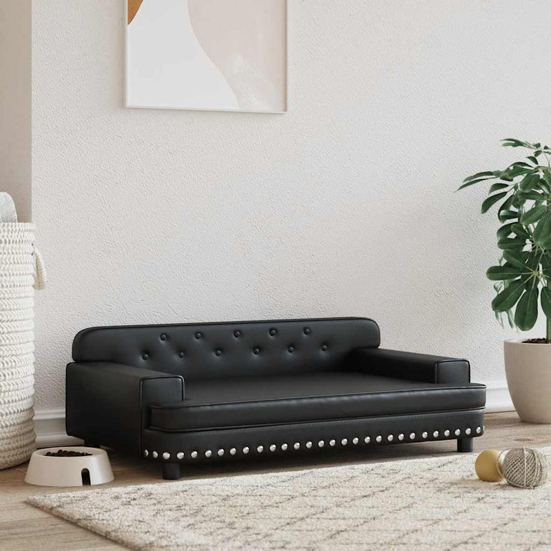 Load image into Gallery viewer, Vidaxl hondenmand 90x53x30 cm kunstleer zwart