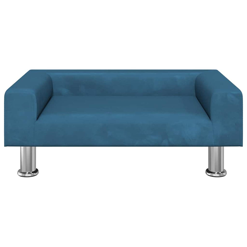 Chargez l'image dans la visionneuse de la galerie, Vidaxl hondenmand 70x45x26,5 cm fluweel blauw