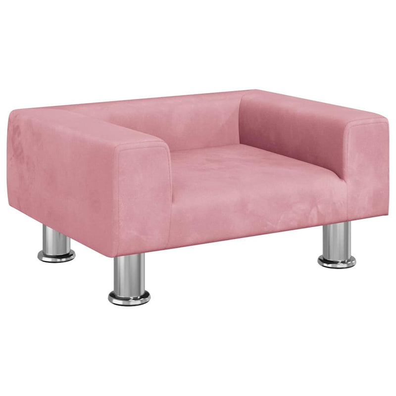 Laden Sie das Bild in Galerie -Viewer, Vidaxl hondenmand 50x40x26,5 cm fluweel roze