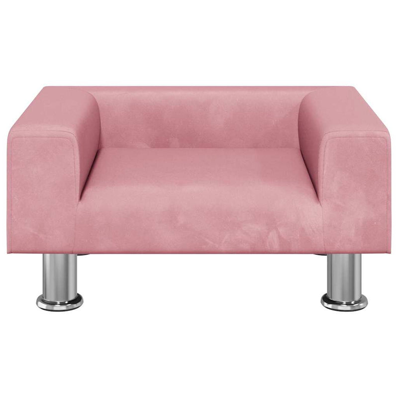 Laden Sie das Bild in Galerie -Viewer, Vidaxl hondenmand 50x40x26,5 cm fluweel roze