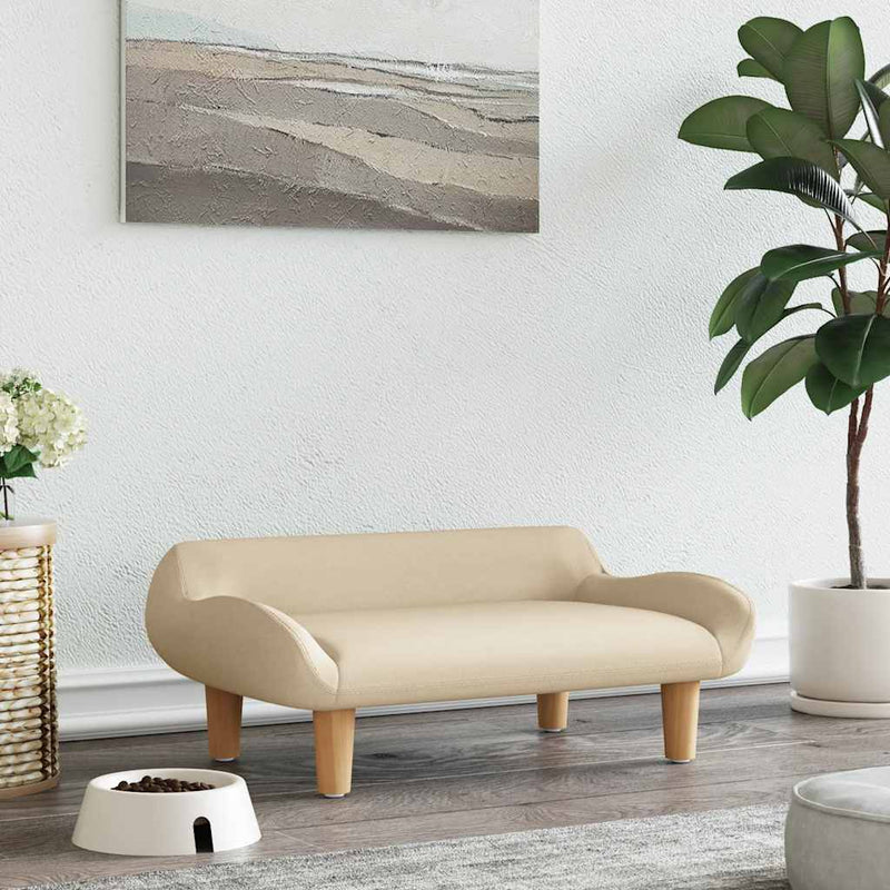 Load image into Gallery viewer, Vidaxl hondenmand 70x40x24 cm stof crèmekleurig