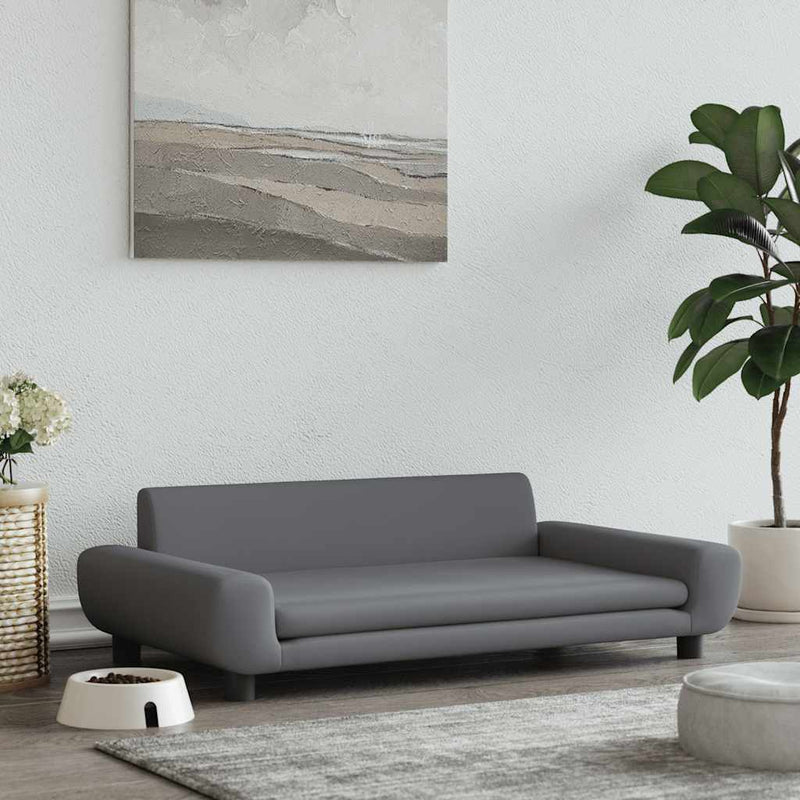 Load image into Gallery viewer, Vidaxl hondenmand 100x54x33 cm fluweel donkergrijs