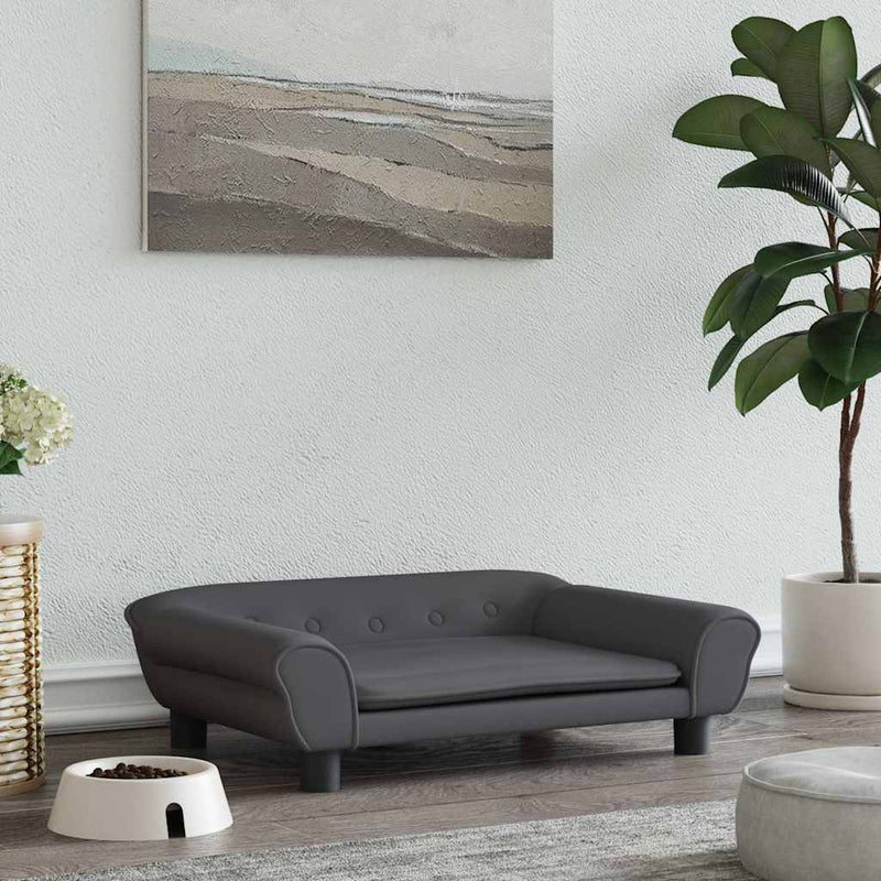 Load image into Gallery viewer, Vidaxl hondenmand 70x48x22 cm fluweel donkergrijs