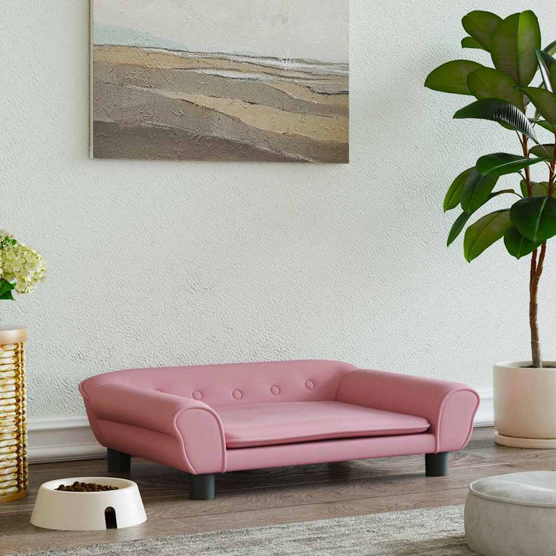 Load image into Gallery viewer, Vidaxl hondenmand 70x48x22 cm fluweel roze