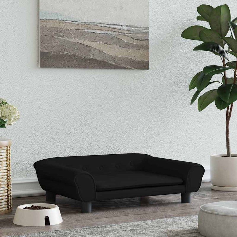 Load image into Gallery viewer, Vidaxl hondenmand 70x48x22 cm fluweel zwart