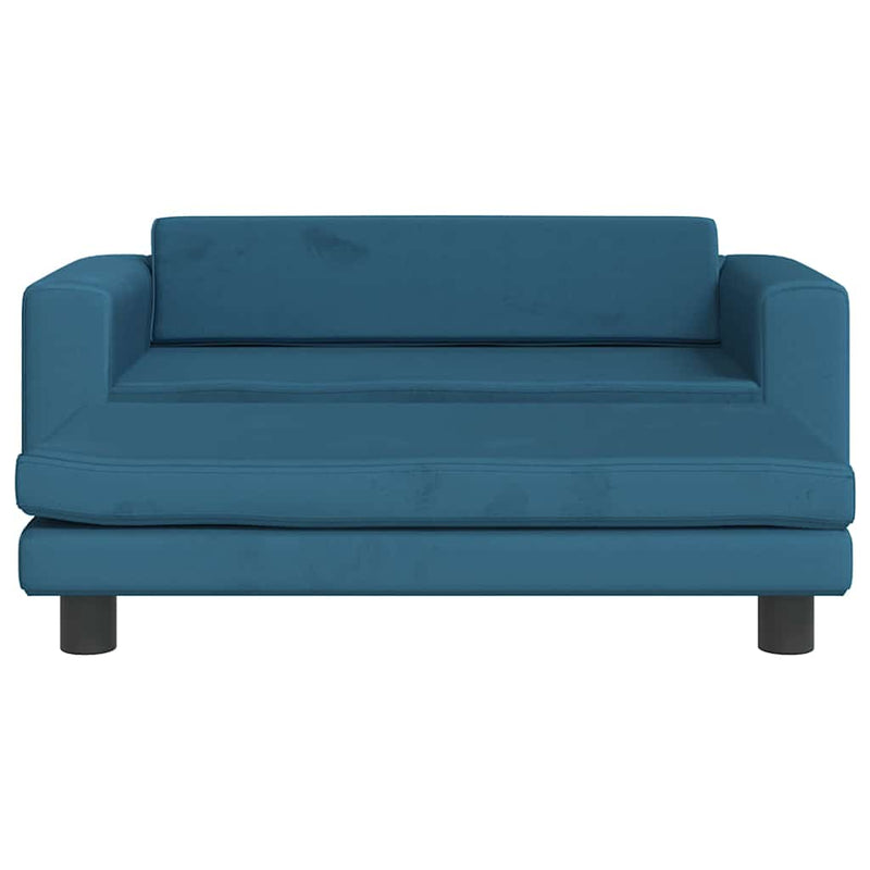 Load image into Gallery viewer, Vidaxl hondenmand met verlengstuk 100x50x30 cm fluweel blauw