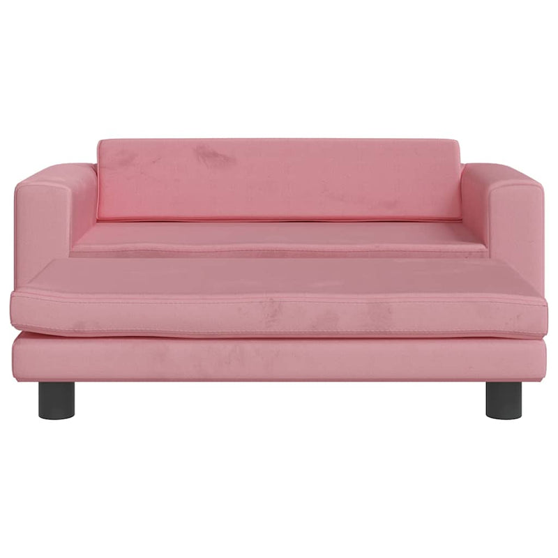 Afbeelding laden in galerijviewer, Vidaxl hondenmand met verlengstuk 100x50x30 cm fluweel roze