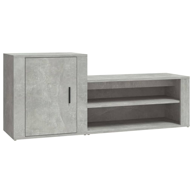 Load image into Gallery viewer, Vidaxl schoenenkast 130x35x54 cm bewerkt hout betongrijs