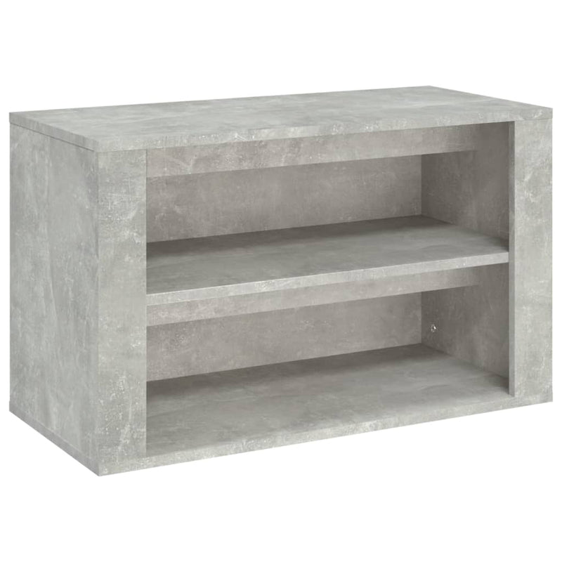 Load image into Gallery viewer, Vidaxl schoenenkast 75x35x45 cm bewerkt hout betongrijs
