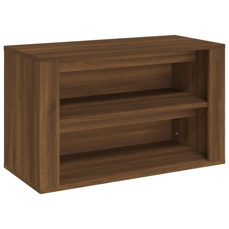 Load image into Gallery viewer, VidaXL Schoenenrek 75x35x45 cm bewerkt hout bruin eikenkleur