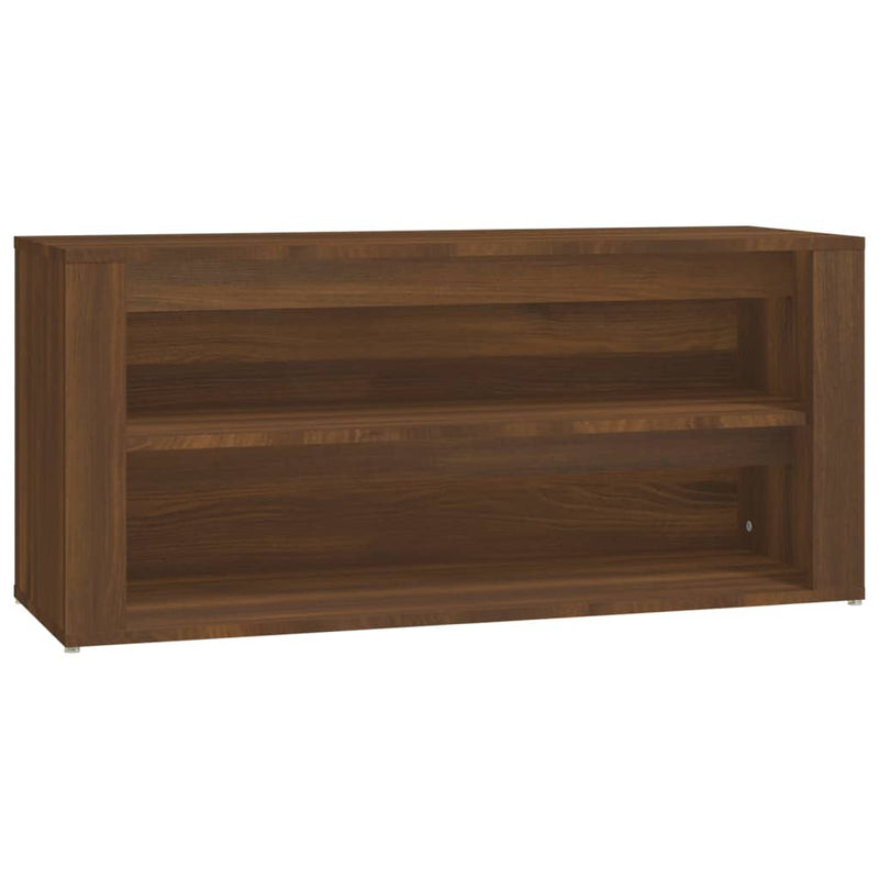 Load image into Gallery viewer, Vidaxl schoenenrek 100x35x45 cm bewerkt hout bruin eikenkleur