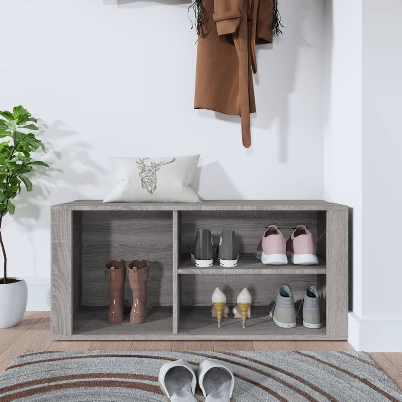 Load image into Gallery viewer, Vidaxl schoenenkast 100x35x45 cm bewerkt hout grijs sonoma