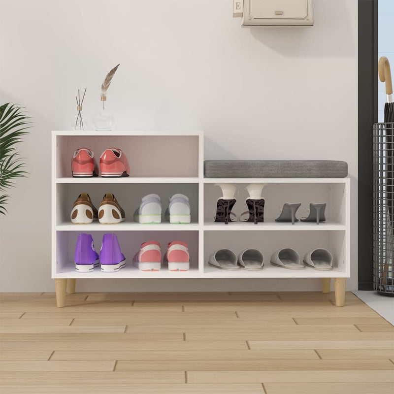 Load image into Gallery viewer, Vidaxl schoenenkast 102x36x60 cm bewerkt hout wit