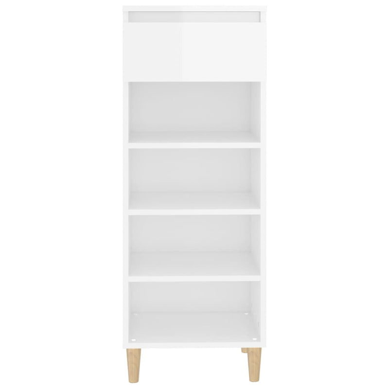 Load image into Gallery viewer, Vidaxl schoenenkast 40x36x105 cm bewerkt hout hoogglans wit