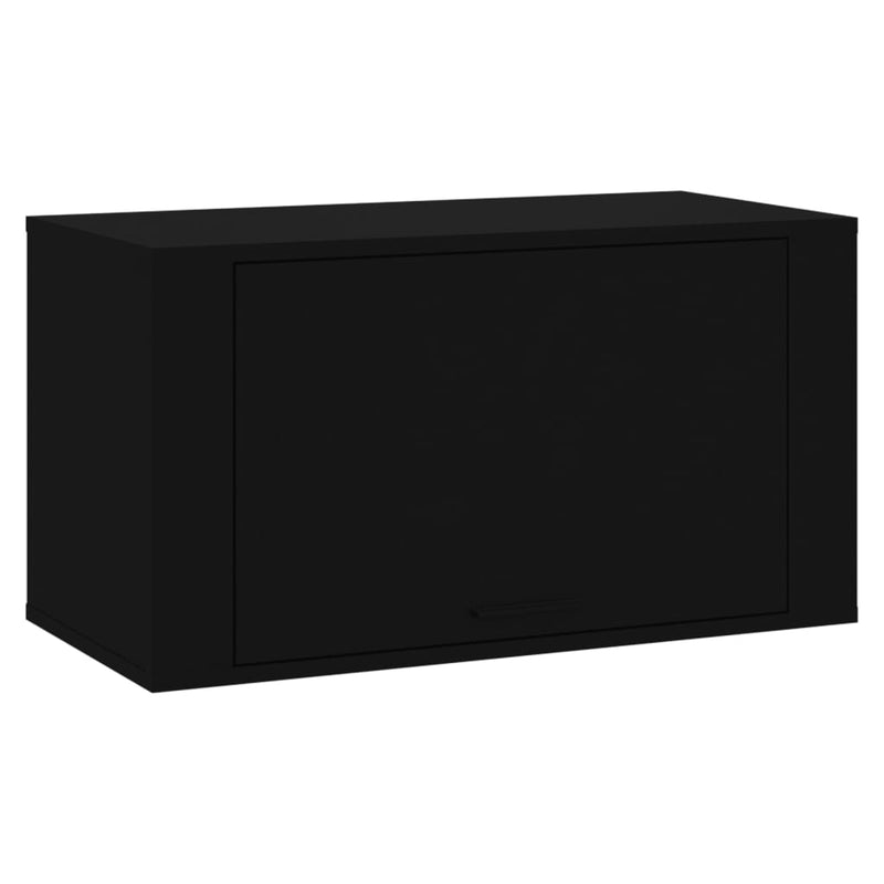Load image into Gallery viewer, Vidaxl wandschoenenkast 70x35x38 cm bewerkt hout zwart
