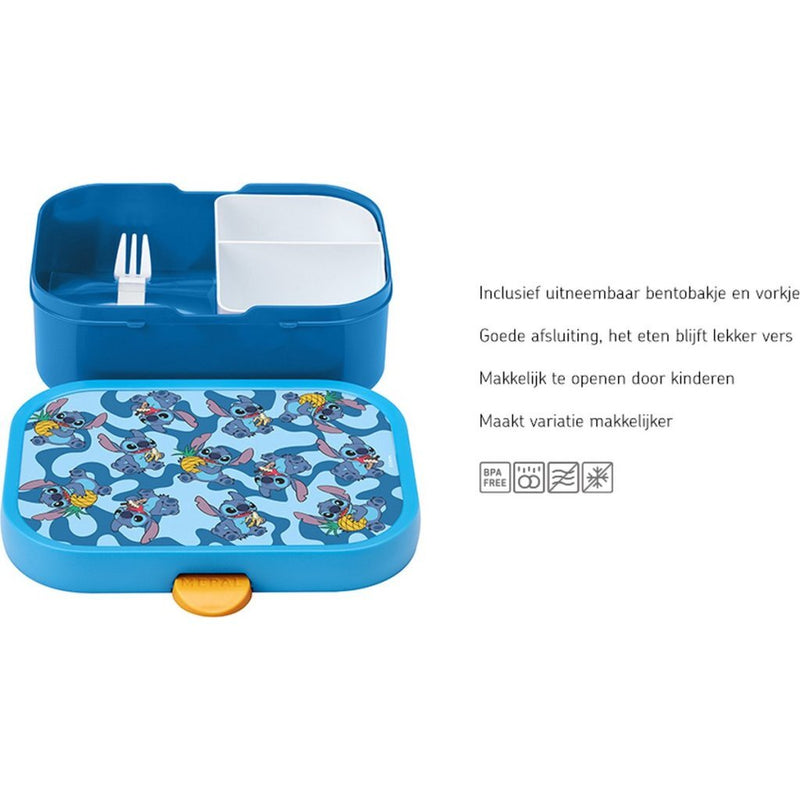 Load image into Gallery viewer, Mepal campus lunchbox disney stitch blauw