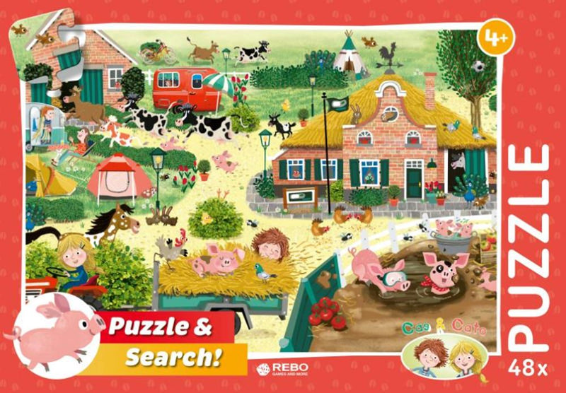 Afbeelding laden in galerijviewer, Rebo productions rebo puzzel 48 stukjes - cas cato boer
