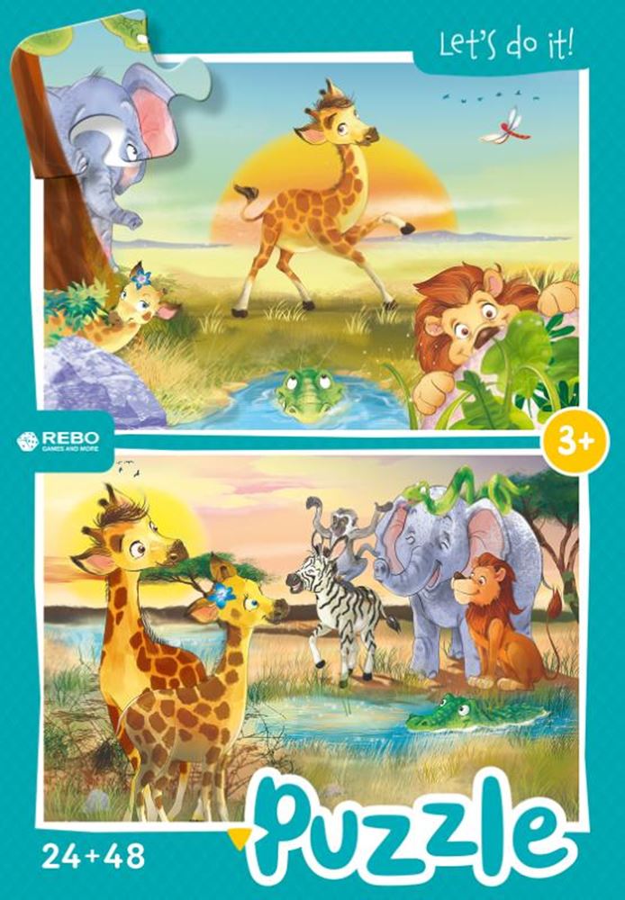 Laden Sie das Bild in Galerie -Viewer, Rebo legpuzzel 24 + 48 stukjes - little