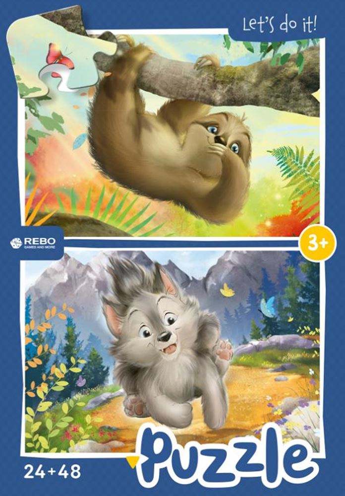 ギャラリービューアに画像をロードする, Rebo productions rebo legpuzzel 24 + 48 stukjes - little