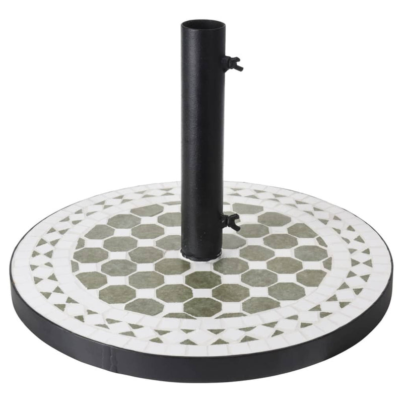 Chargez l'image dans la visionneuse de la galerie, Progarden progarden parasolvoet met terra-design mosaic groen en wit