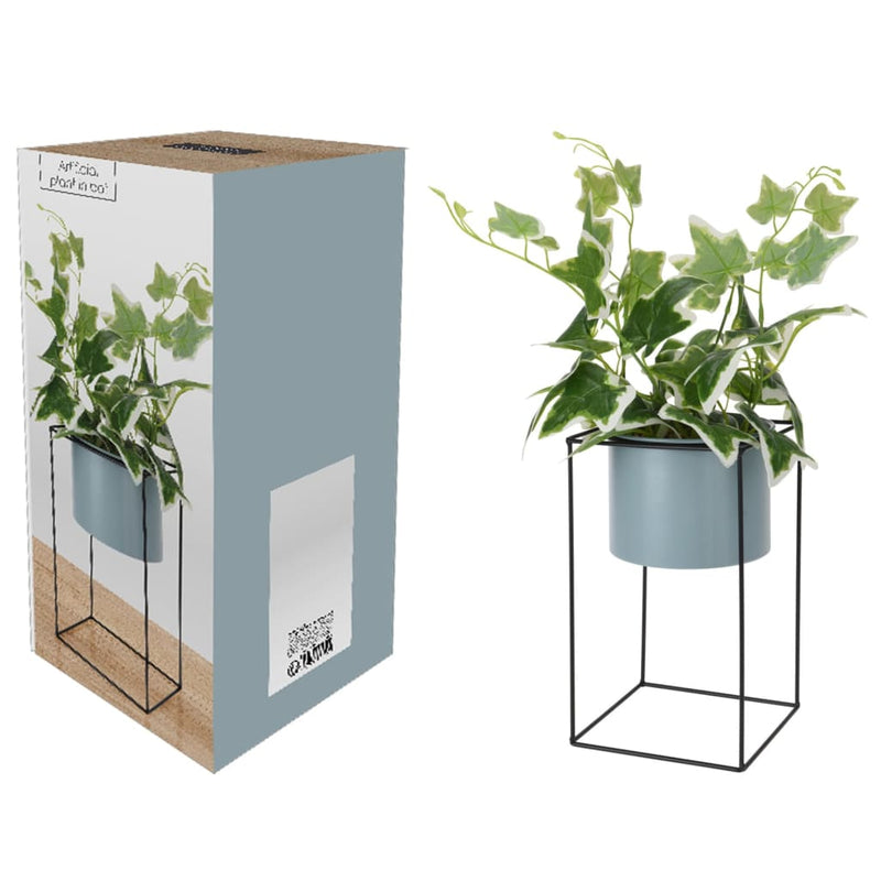 Load image into Gallery viewer, H S Collection H S Collection Kunstplant in pot met metalen standaard 44 cm