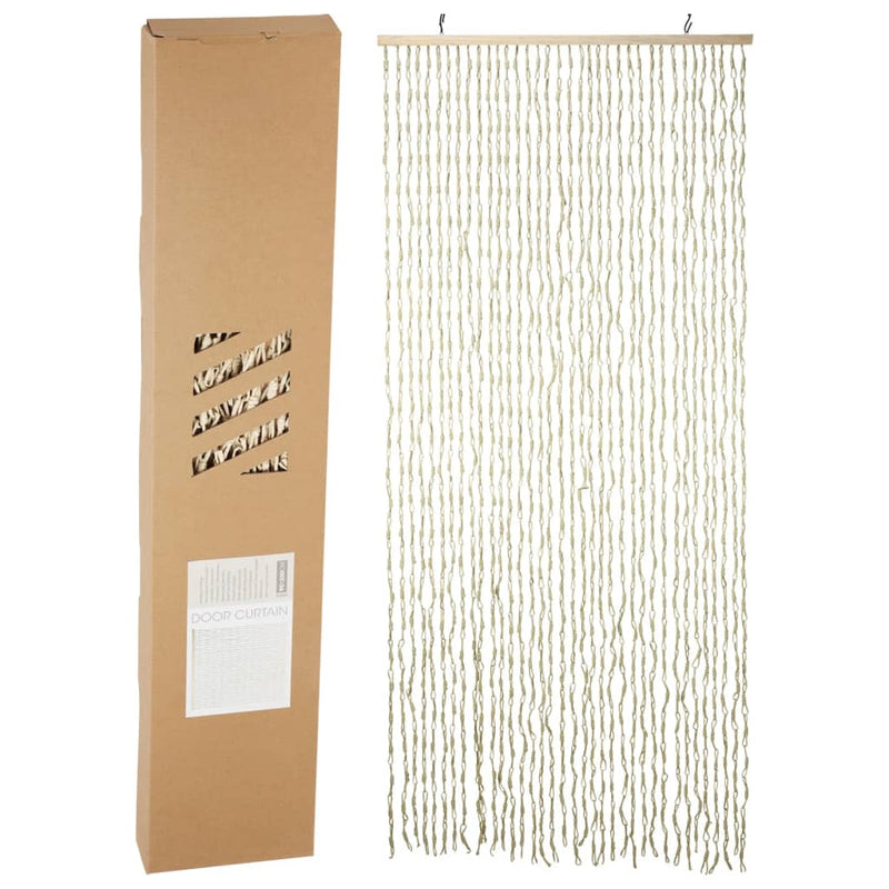 Cargue la imagen en el visor de la galería, H s collection h s collection deurgordijn 90x200 cm bamboe naturel