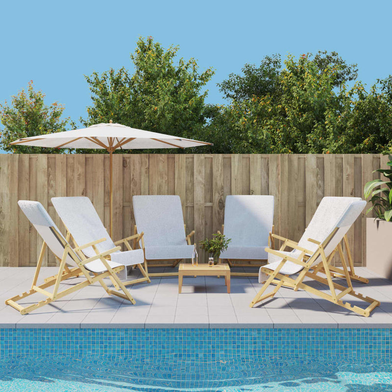 Load image into Gallery viewer, VidaXL Strandhanddoeken 6 st 400 g m² 60x135 cm stof wit