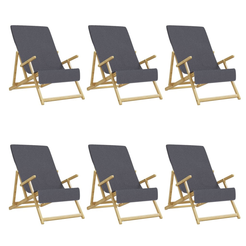 Load image into Gallery viewer, Vidaxl strandhanddoeken 6 st 400 g m² 60x135 cm stof antracietkleurig