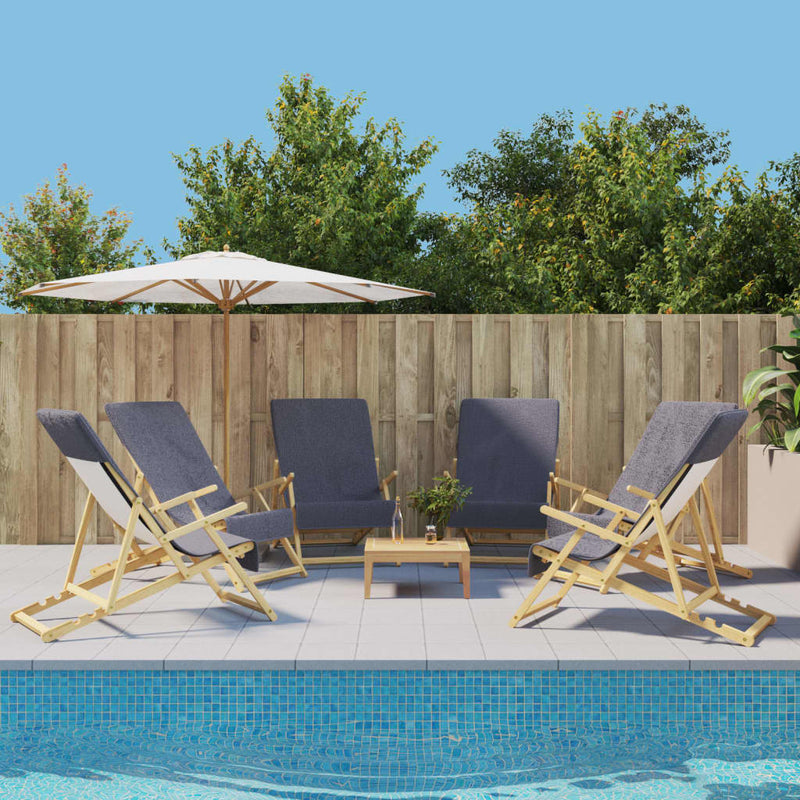 Load image into Gallery viewer, Vidaxl strandhanddoeken 6 st 400 g m² 60x135 cm stof antracietkleurig