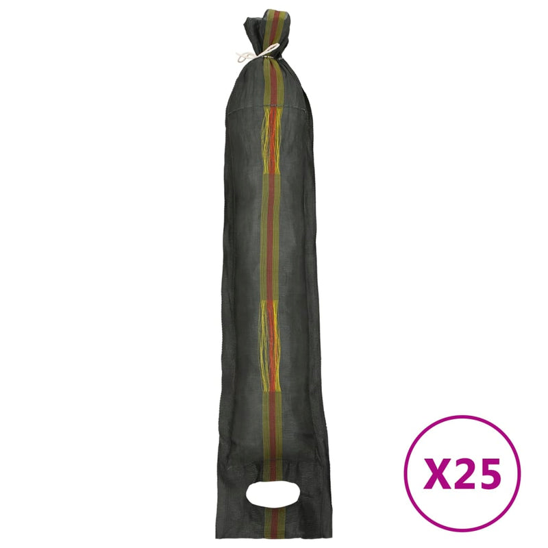 Load image into Gallery viewer, Vidaxl zandzakken 25 st 103x25 cm hdpe donkergroen
