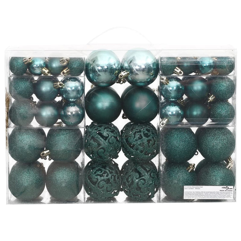 Load image into Gallery viewer, VidaXL Kerstballen 100 st 3 4 6 cm groen