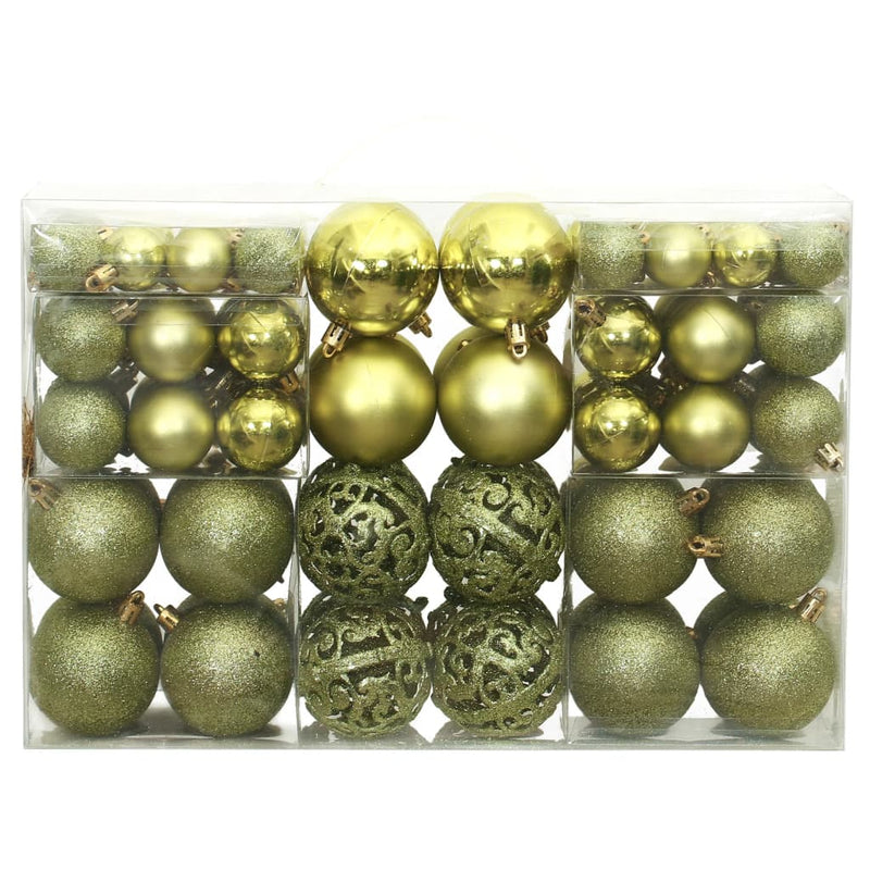 ギャラリービューアに画像をロードする, VidaXL Kerstballen 100 st 3 4 6 cm lichtgroen