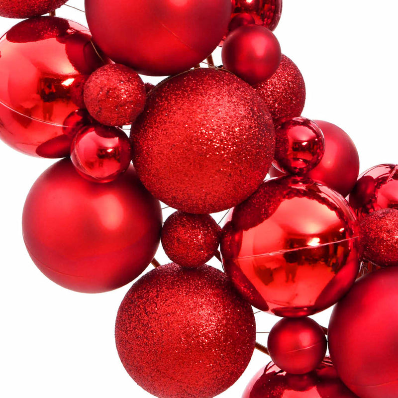 Load image into Gallery viewer, Vidaxl kerstkrans 45 cm polystyreen rood
