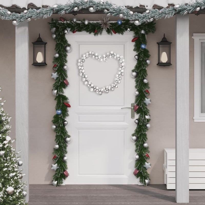 Load image into Gallery viewer, VidaXL Kerstslinger ballen 175 cm polystyreen zilverkleurig