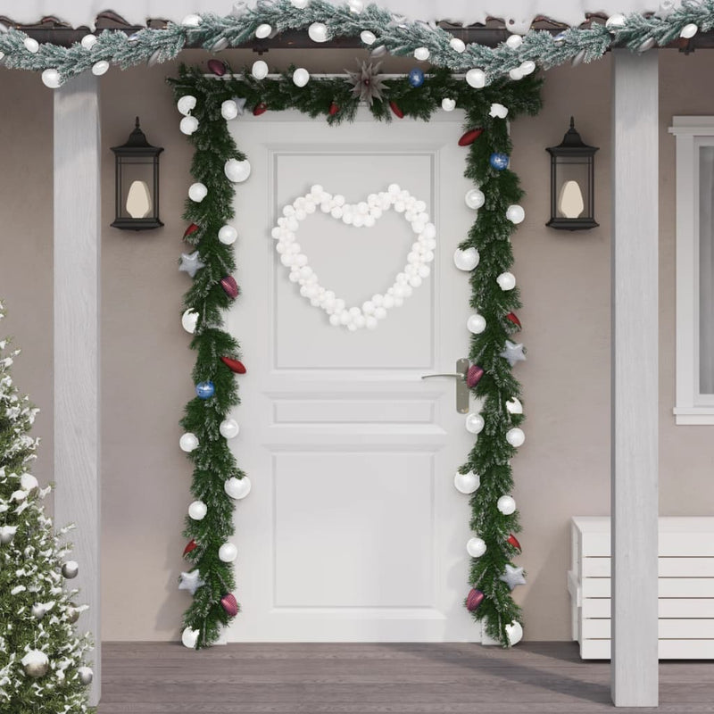 Load image into Gallery viewer, VidaXL Kerstslinger ballen 175 cm polystyreen wit