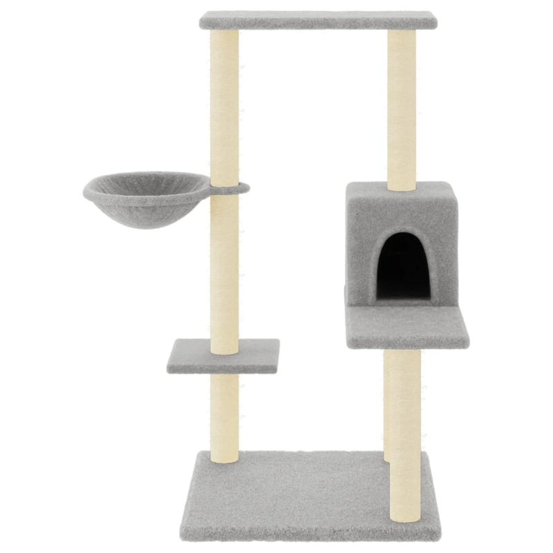 Load image into Gallery viewer, Vidaxl kattenmeubel met sisal krabpalen 95 cm lichtgrijs
