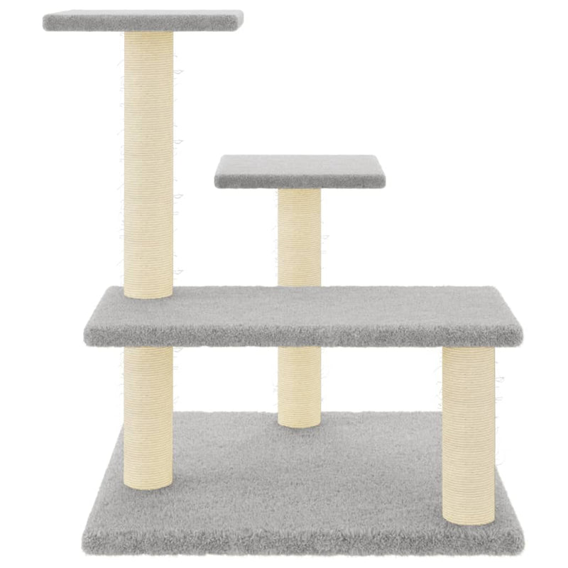 Chargez l'image dans la visionneuse de la galerie, Vidaxl kattenmeubel met sisal krabpalen 61 cm lichtgrijs
