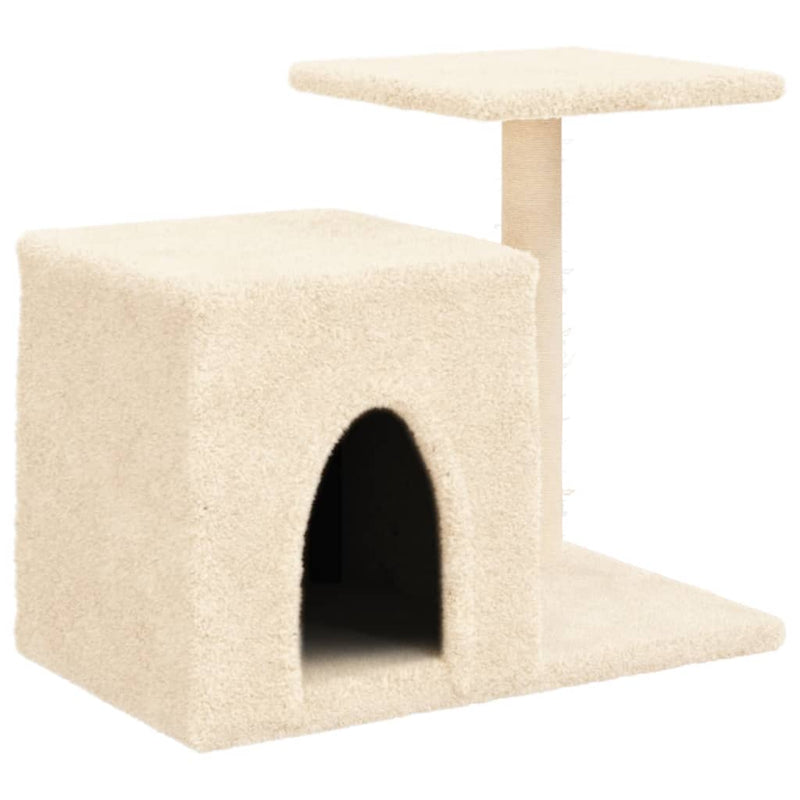 ギャラリービューアに画像をロードする, Vidaxl kattenmeubel met sisal krabpalen 50,5 cm crèmekleurig