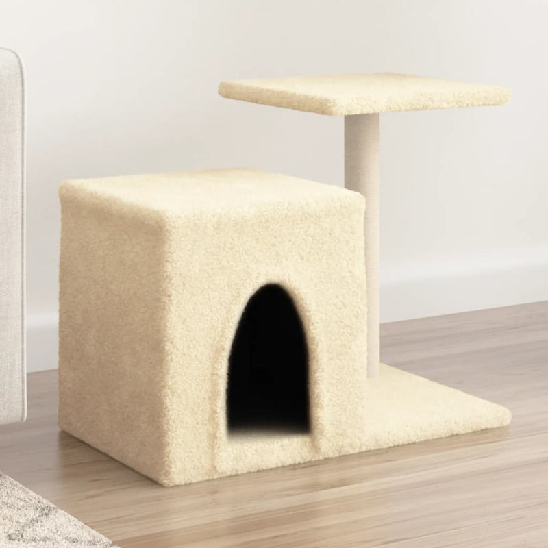 ギャラリービューアに画像をロードする, Vidaxl kattenmeubel met sisal krabpalen 50,5 cm crèmekleurig