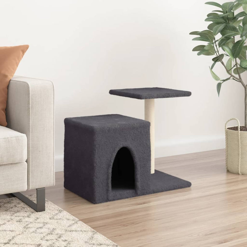 Load image into Gallery viewer, Vidaxl kattenmeubel met sisal krabpalen 50,5 cm donkergrijs