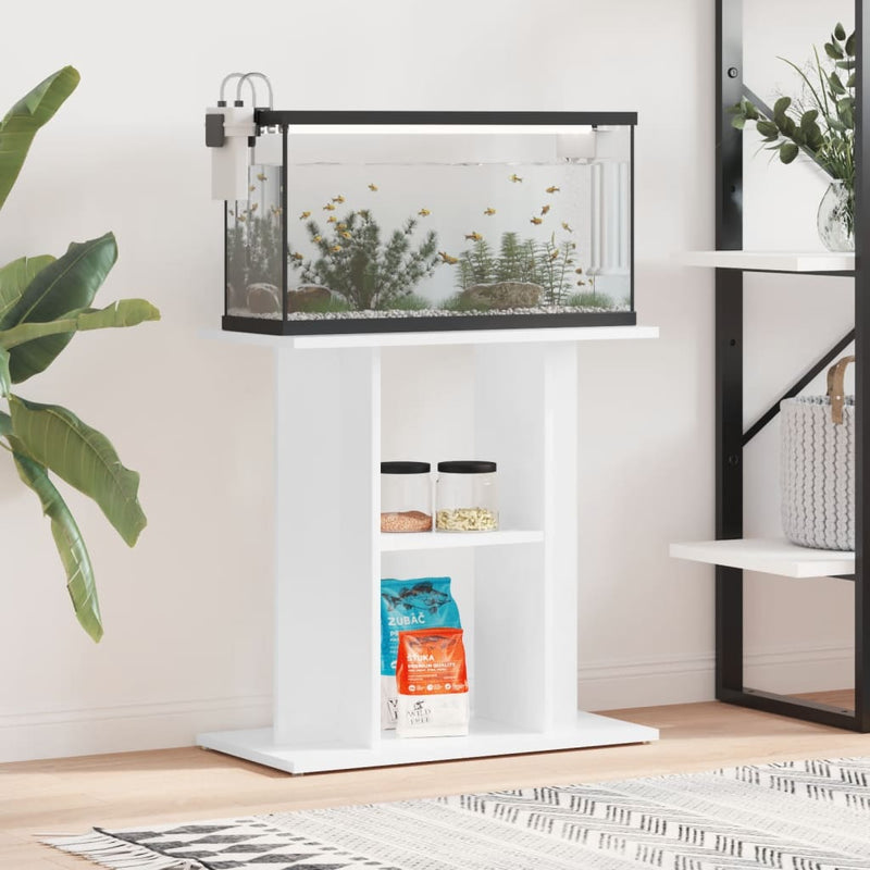 Load image into Gallery viewer, Vidaxl aquariumstandaard 60x30x60 cm bewerkt hout hoogglans wit
