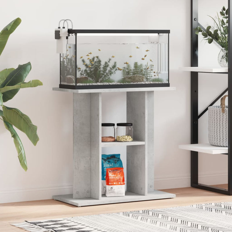Load image into Gallery viewer, Vidaxl aquariumstandaard betongrijs 60x30x60 cm bewerkt hout