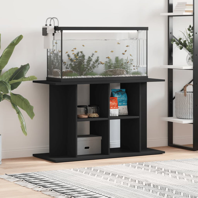 Load image into Gallery viewer, Vidaxl aquariumstandaard 100x40x60 cm bewerkt hout zwart