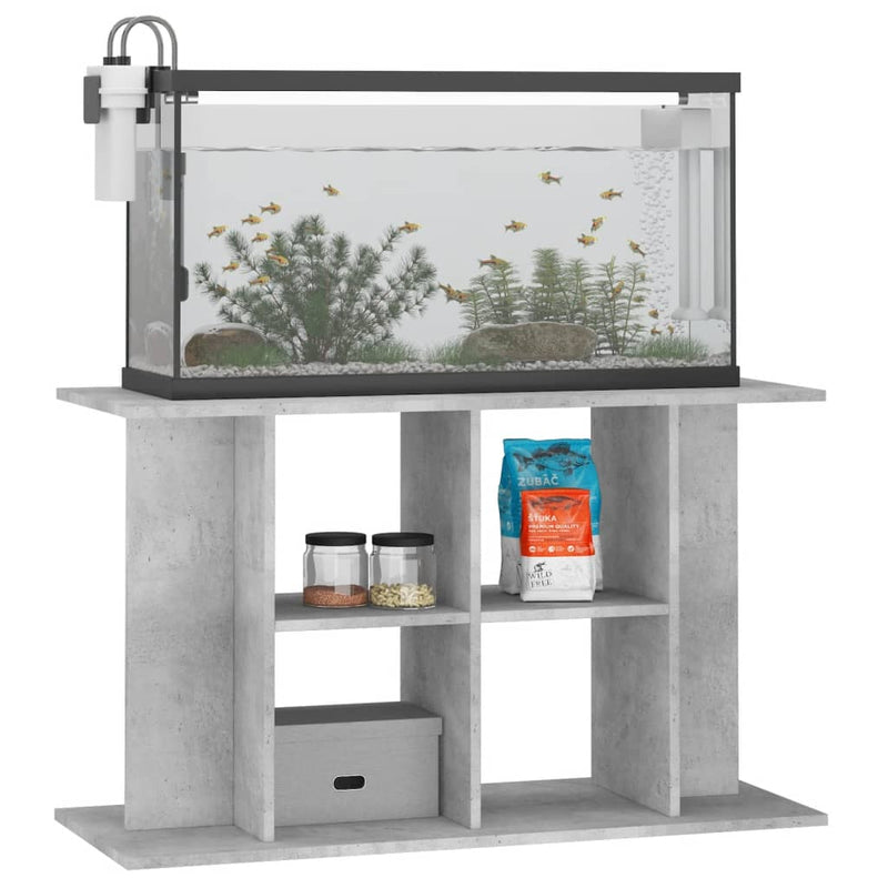 Load image into Gallery viewer, Vidaxl aquariumstandaard 100x40x60 cm bewerkt hout betongrijs