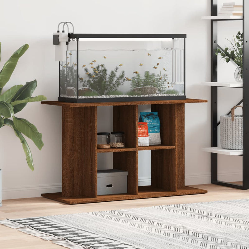 ギャラリービューアに画像をロードする, Vidaxl aquariumstandaard 100x40x60 cm bewerkt hout bruin eikenkleur