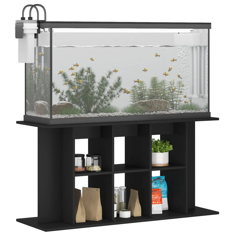 Load image into Gallery viewer, Vidaxl aquariumstandaard 120x40x60 cm bewerkt hout zwart
