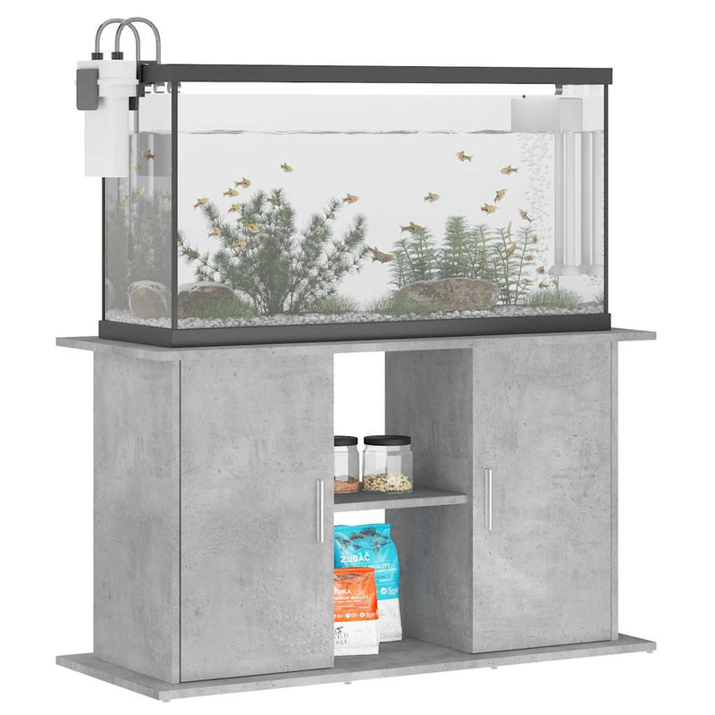 Load image into Gallery viewer, Vidaxl aquariumstandaard betongrijs 101x41x58 cm bewerkt hout
