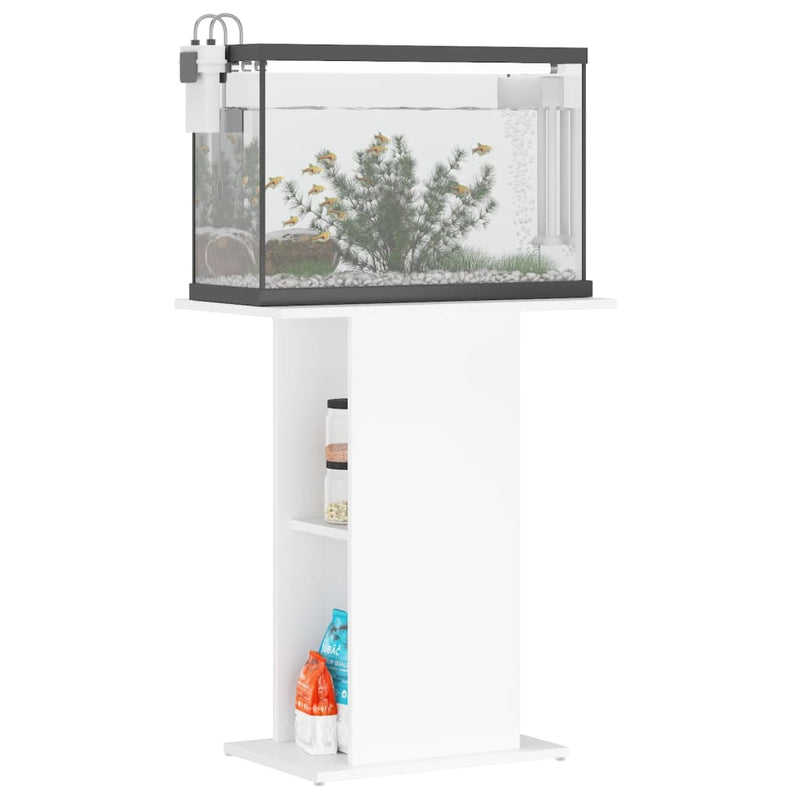 Load image into Gallery viewer, Vidaxl aquariumstandaard 60,5x36x72,5 cm bewerkt hout wit