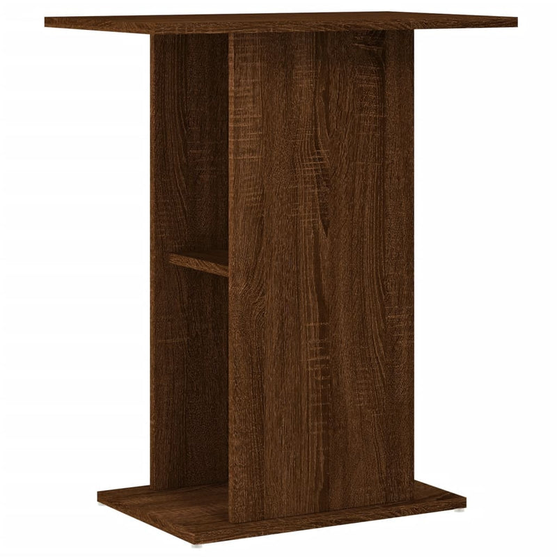 Load image into Gallery viewer, Vidaxl aquariumstandaard 60,5x36x72,5 cm bewerkt hout bruin eikenkleur