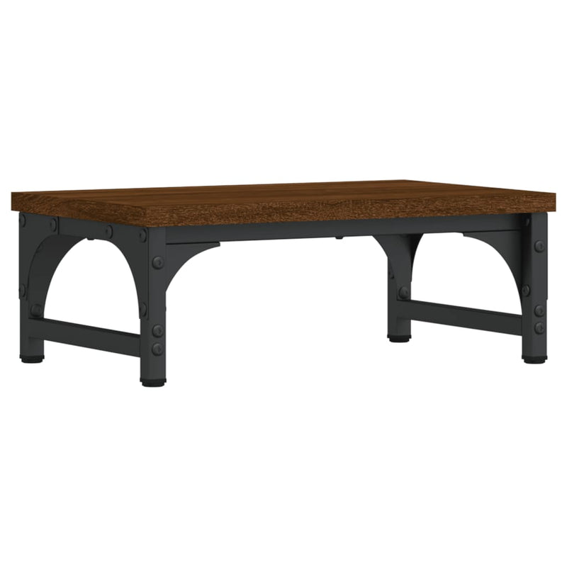 Load image into Gallery viewer, Vidaxl monitorstandaard 37x23x14 cm bewerkt hout bruin eikenkleur